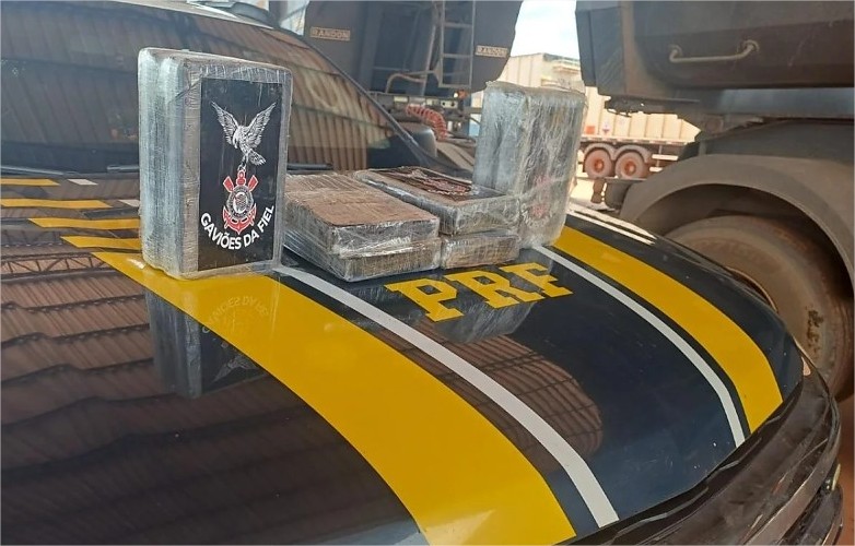 Cocaína ‘do Timão’ sai de MT com destino ao Pará e acaba apreendida pela PRF